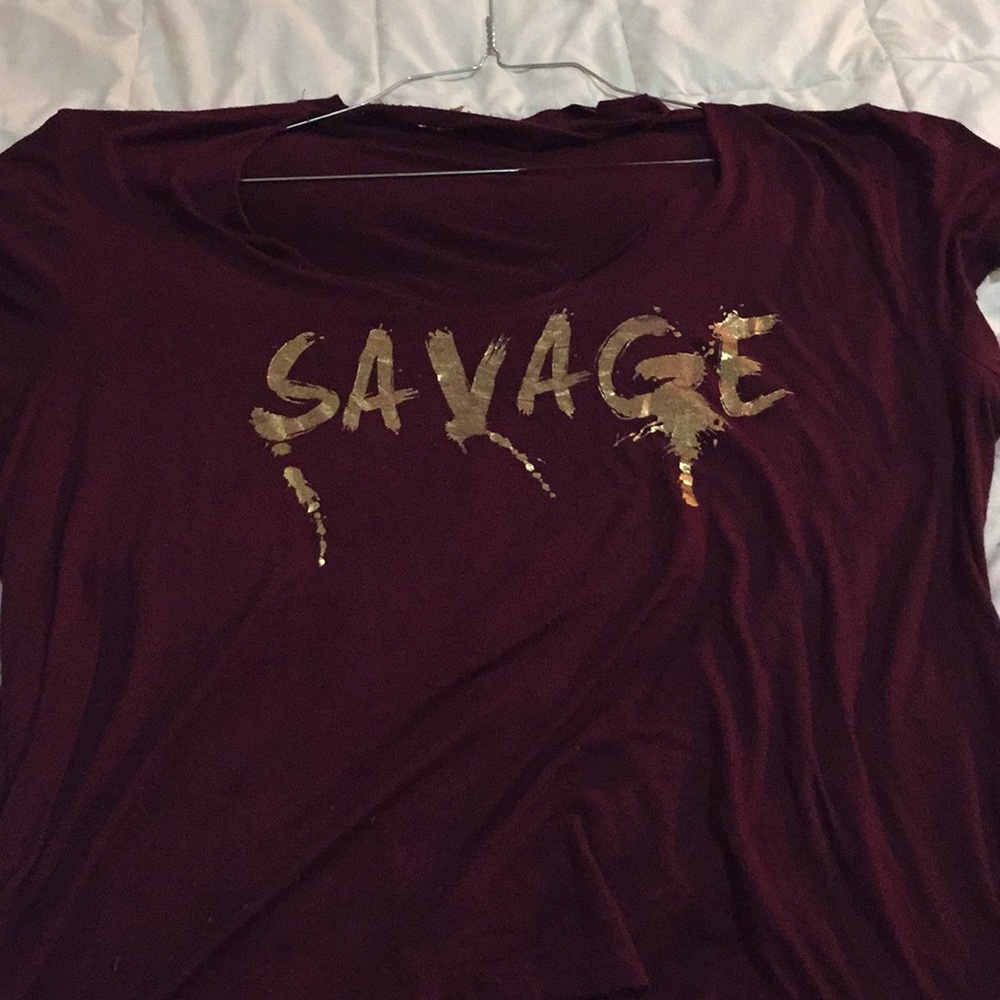 Choker neck “savage” top